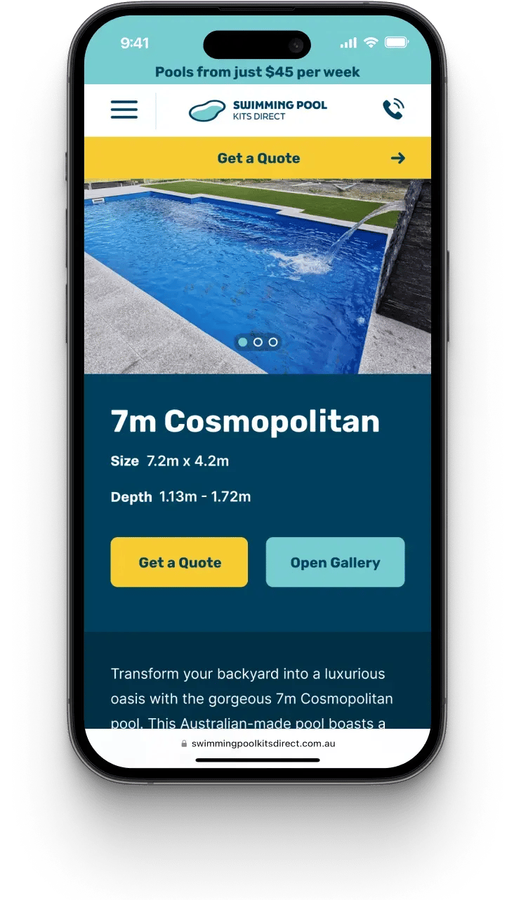 Pool Page
